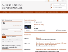 Tablet Screenshot of cahiers-jungiens.com